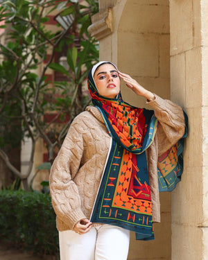 Digital Chiffon Scarf DS1229