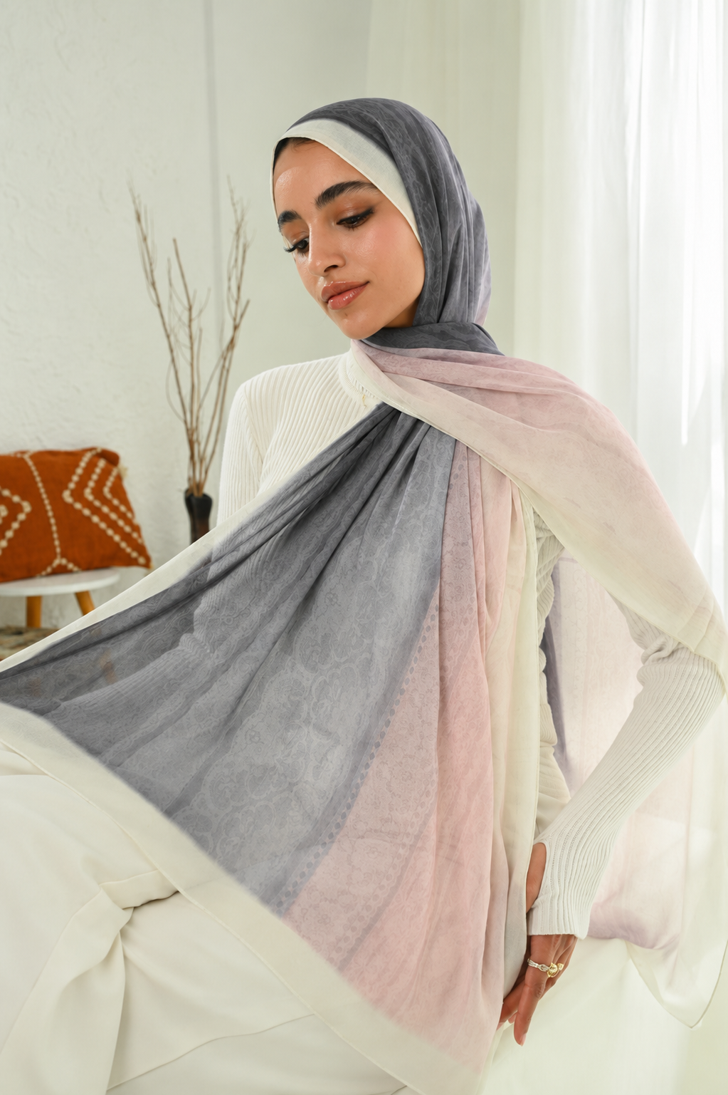 Digital Chiffon Scarf DS4288