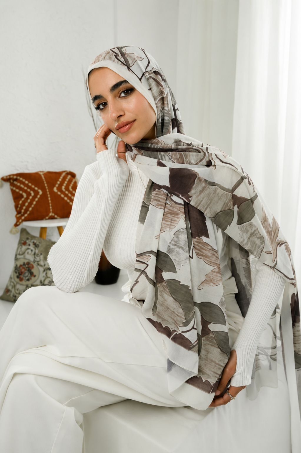 Digital Chiffon Scarf DS4286