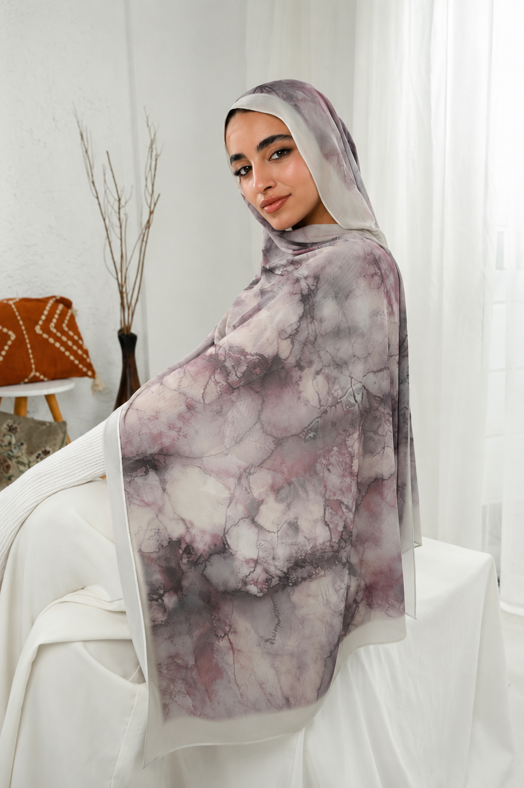 Digital Chiffon Scarf DS4269
