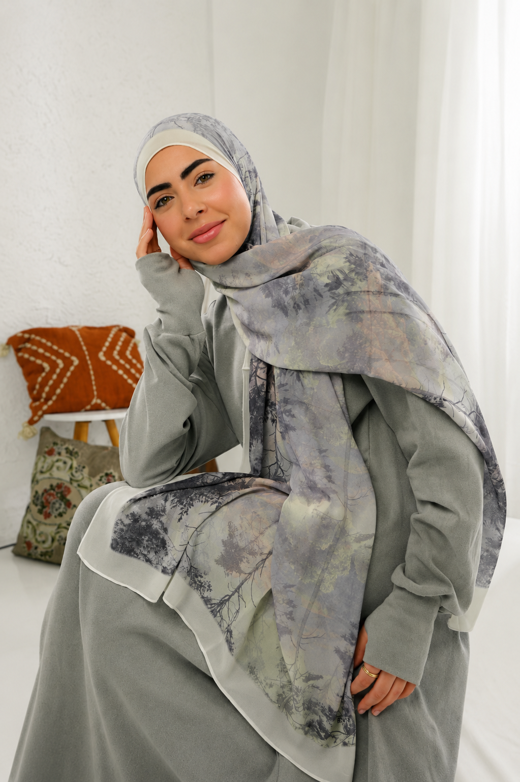 Digital Chiffon Scarf DS4263