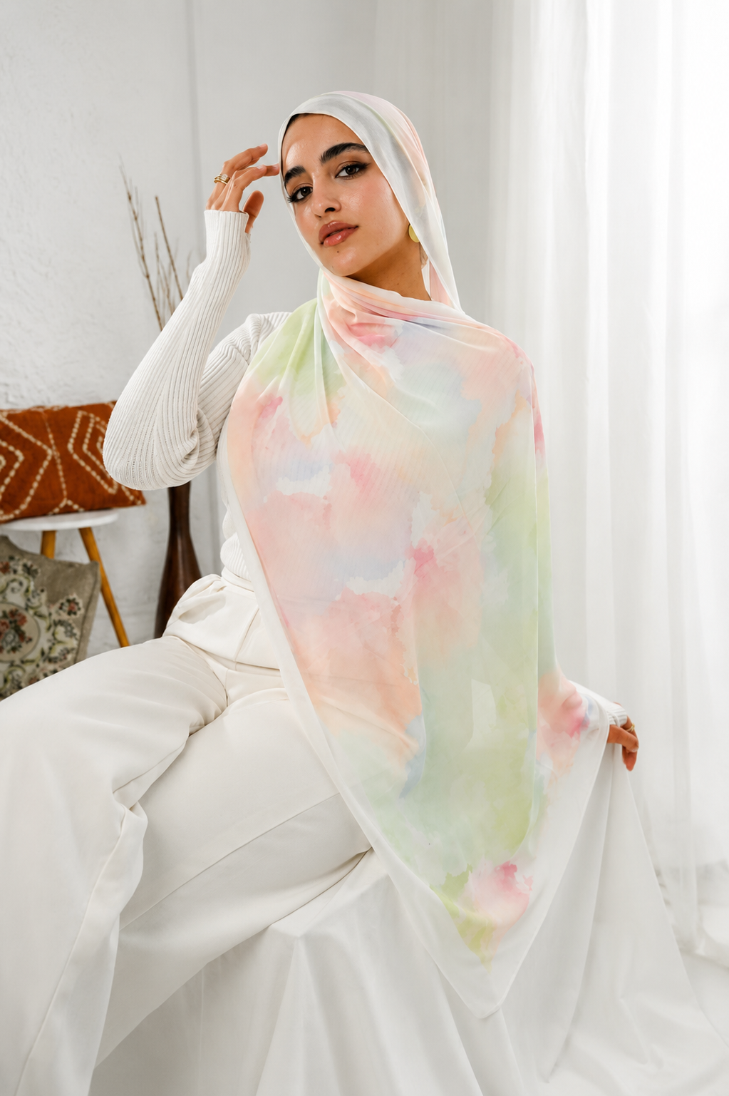 Digital Chiffon Scarf DS4258