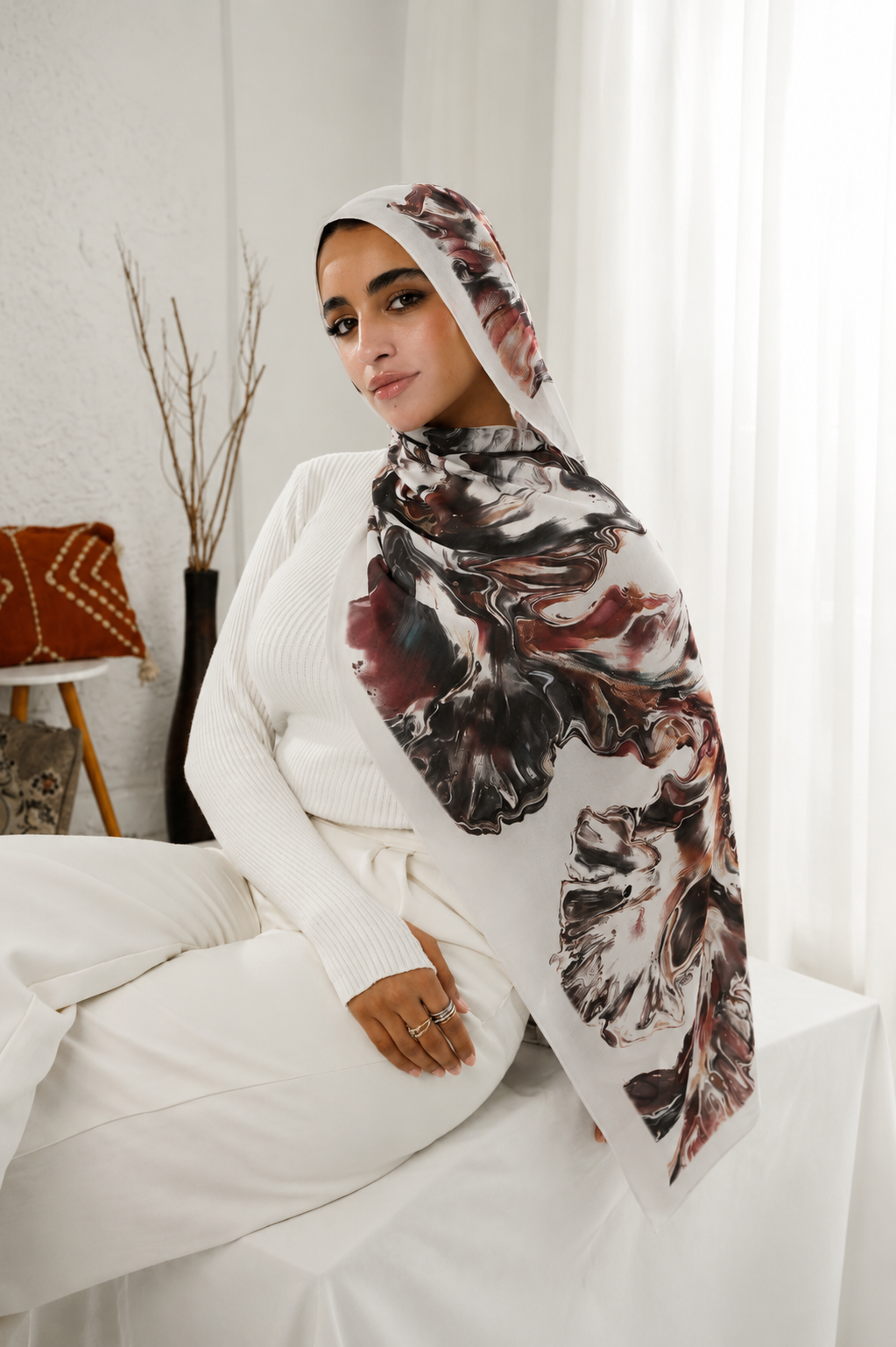 Digital Chiffon Scarf DS4253