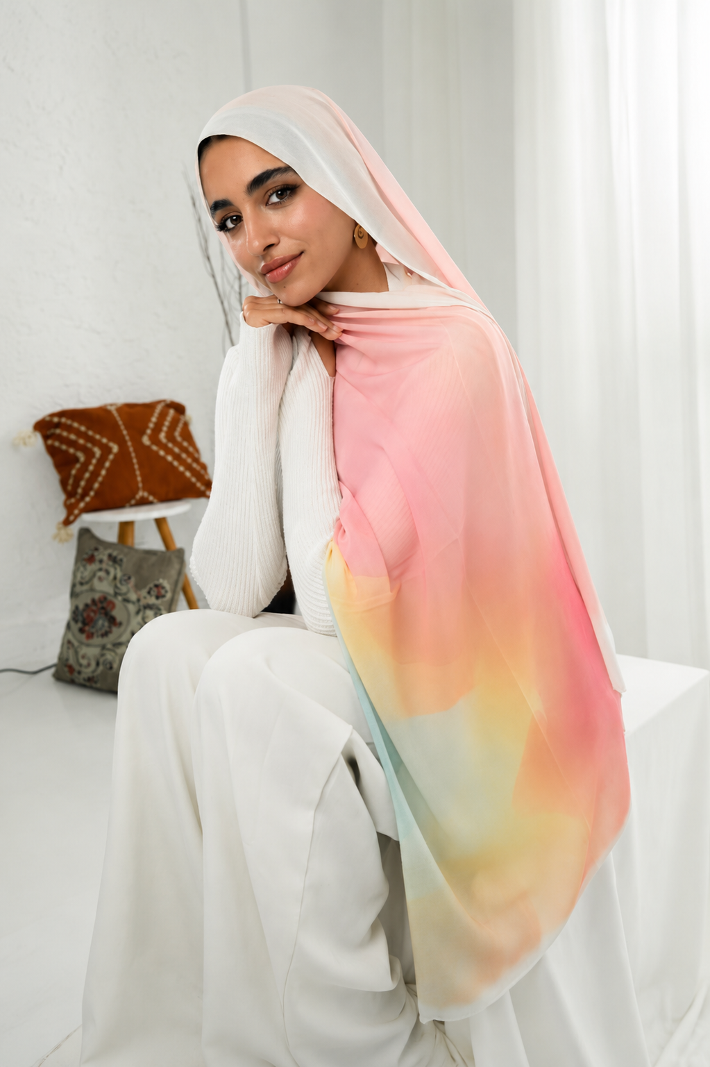 Digital Chiffon Scarf DS4247
