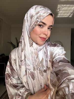 Satin Isdal – Patterns - Taupe Floral – 2013