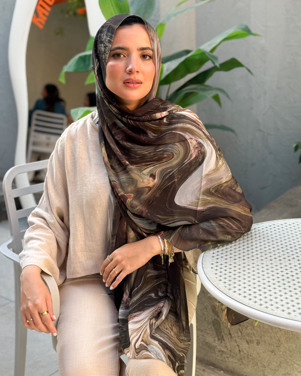 Digital Chiffon Scarf DS4207