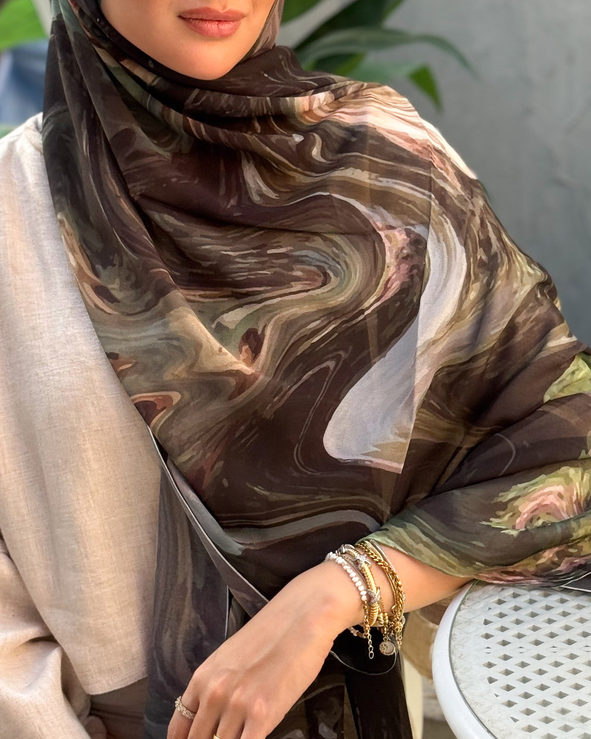 Digital Chiffon Scarf DS4207