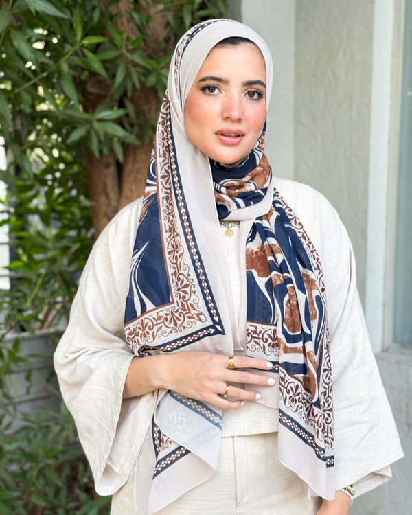 Digital chiffon scarf