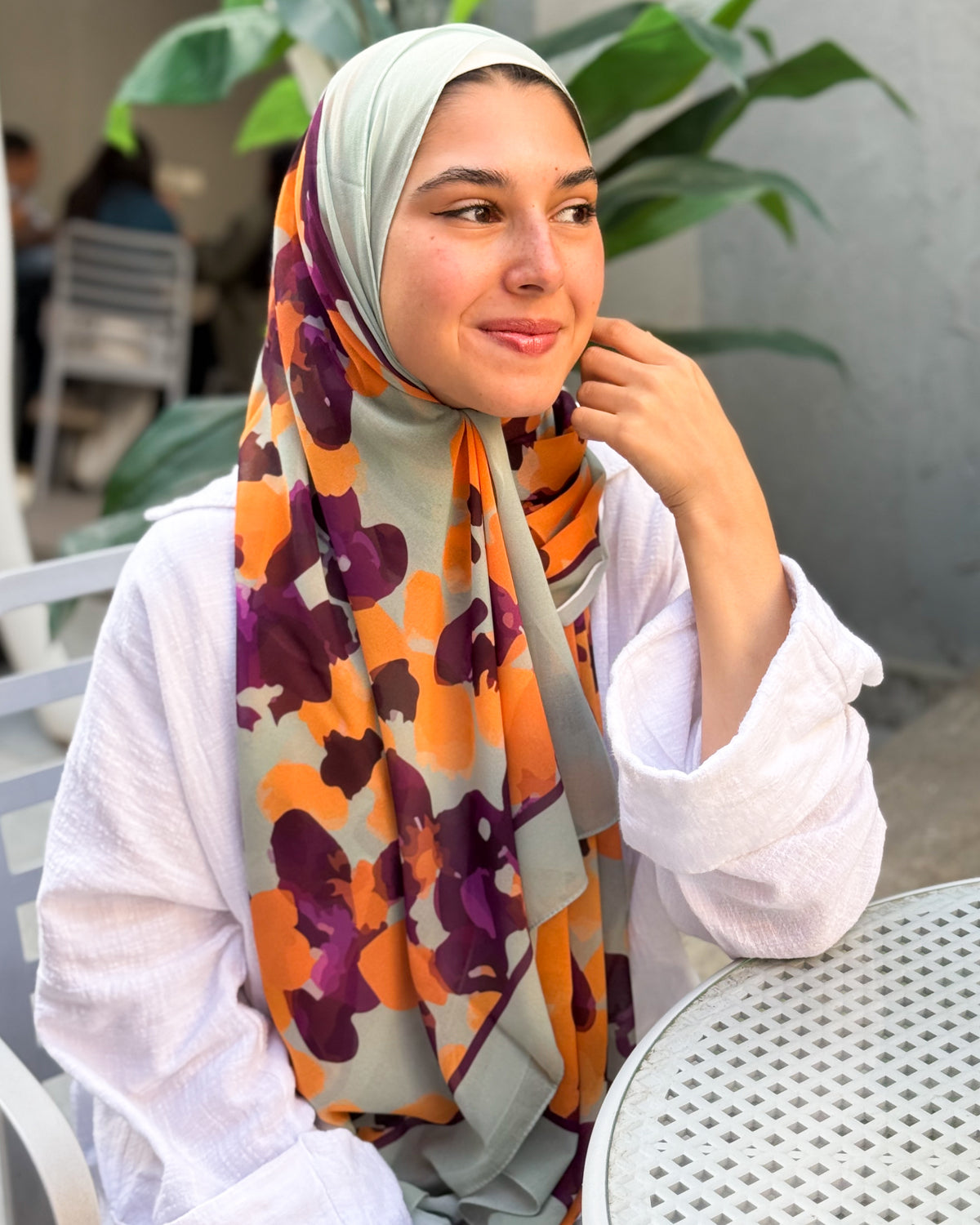 Digital Chiffon Scarf DS4199