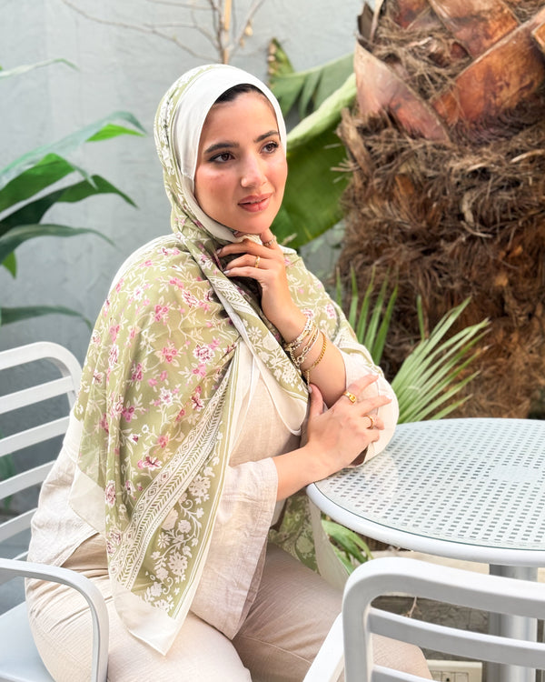 Digital chiffon scarf