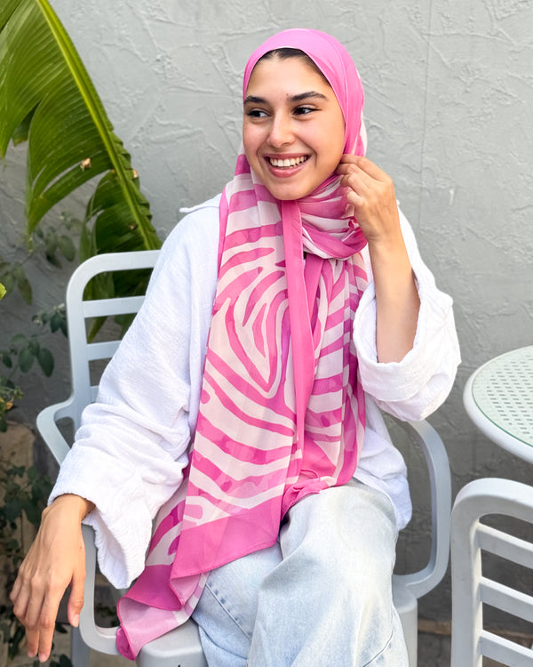 Digital chiffon scarf