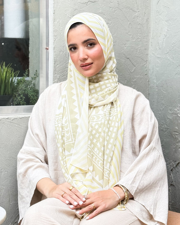 Digital chiffon scarf