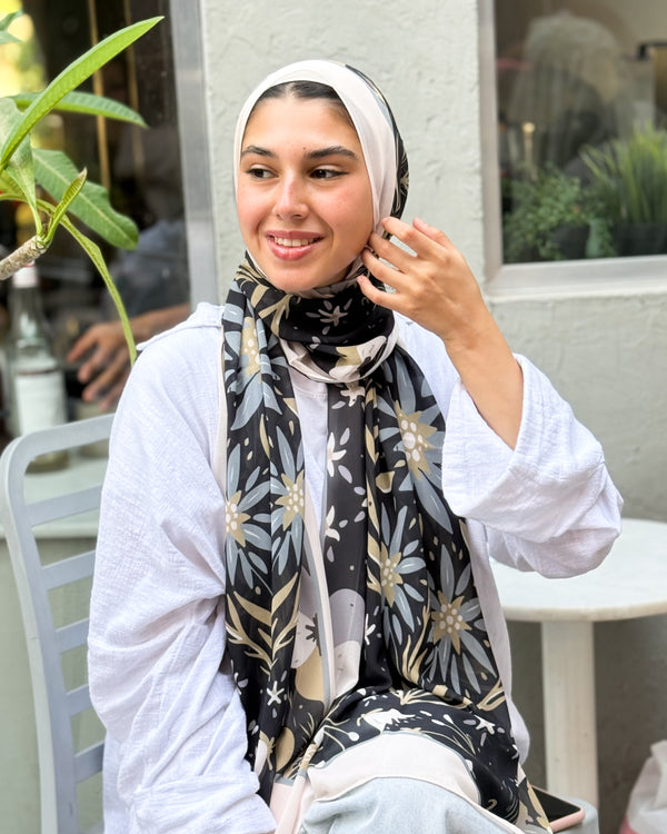 Digital chiffon scarf