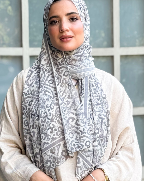 Digital chiffon scarf