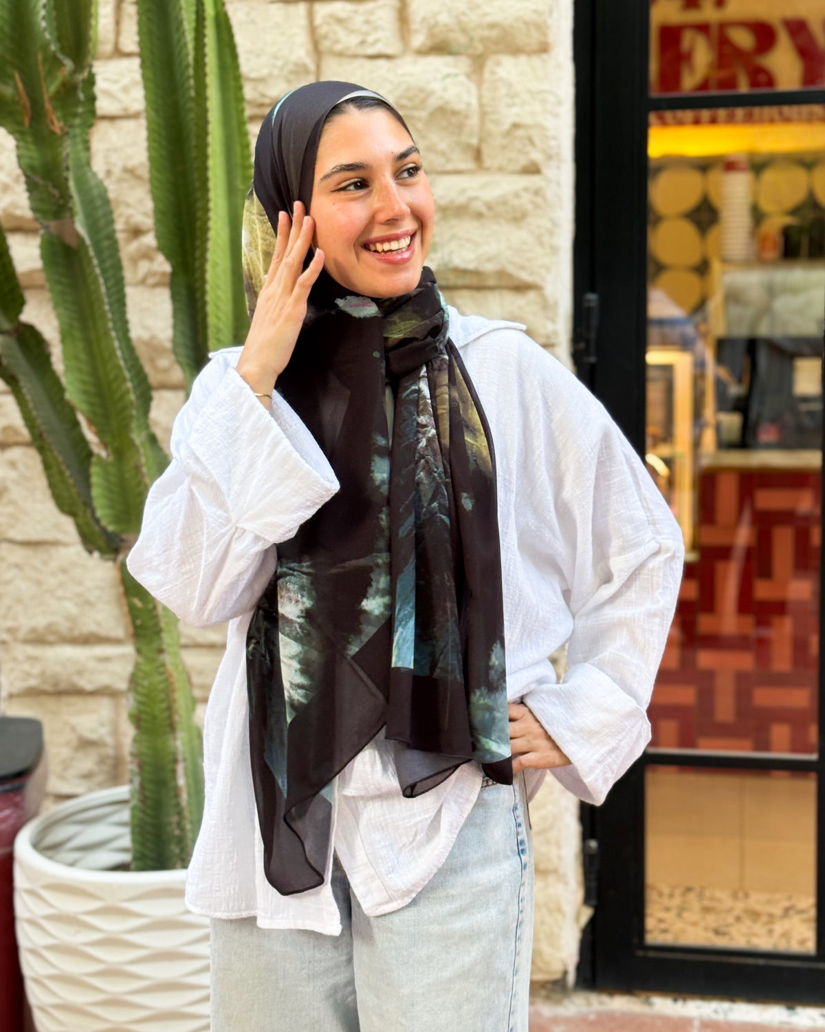 Digital Chiffon Scarf DS4212