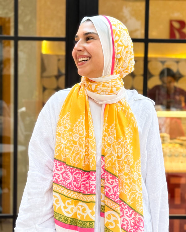 Digital chiffon scarf