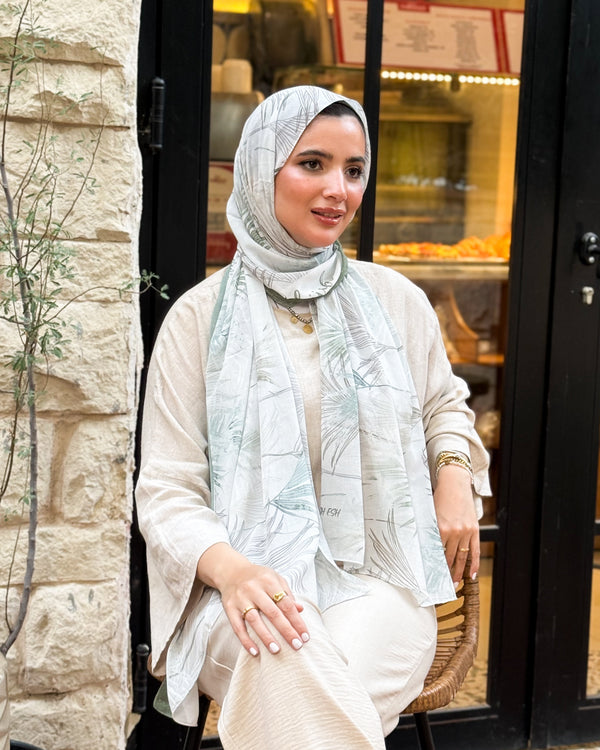 Digital chiffon scarf