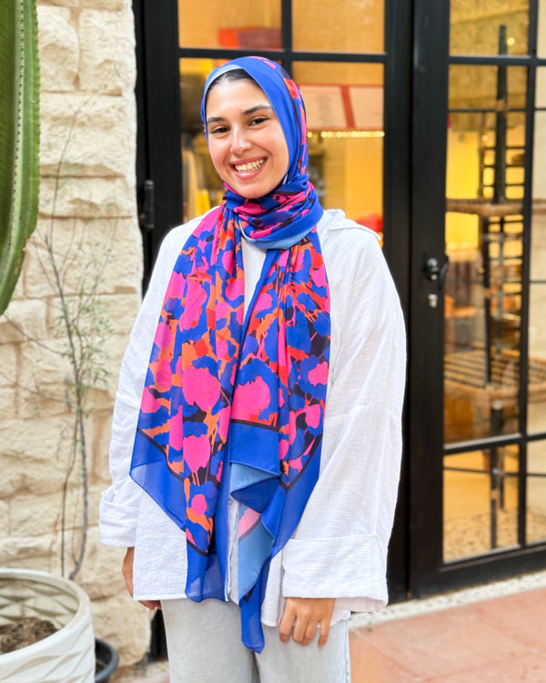 Digital chiffon scarf