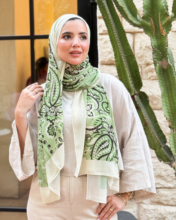 Digital chiffon scarf