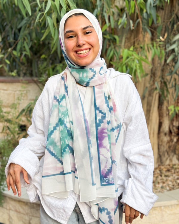 Digital chiffon scarf