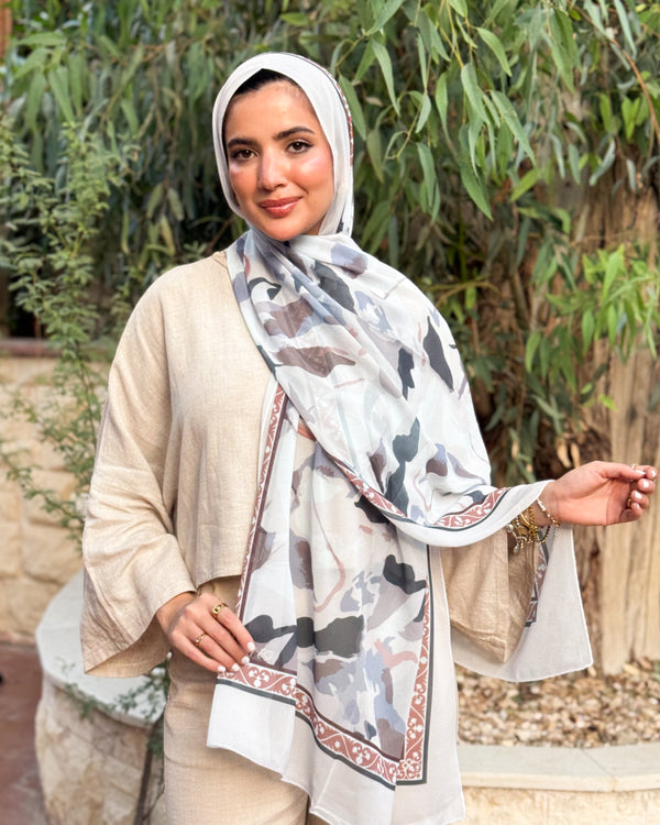 Digital chiffon scarf