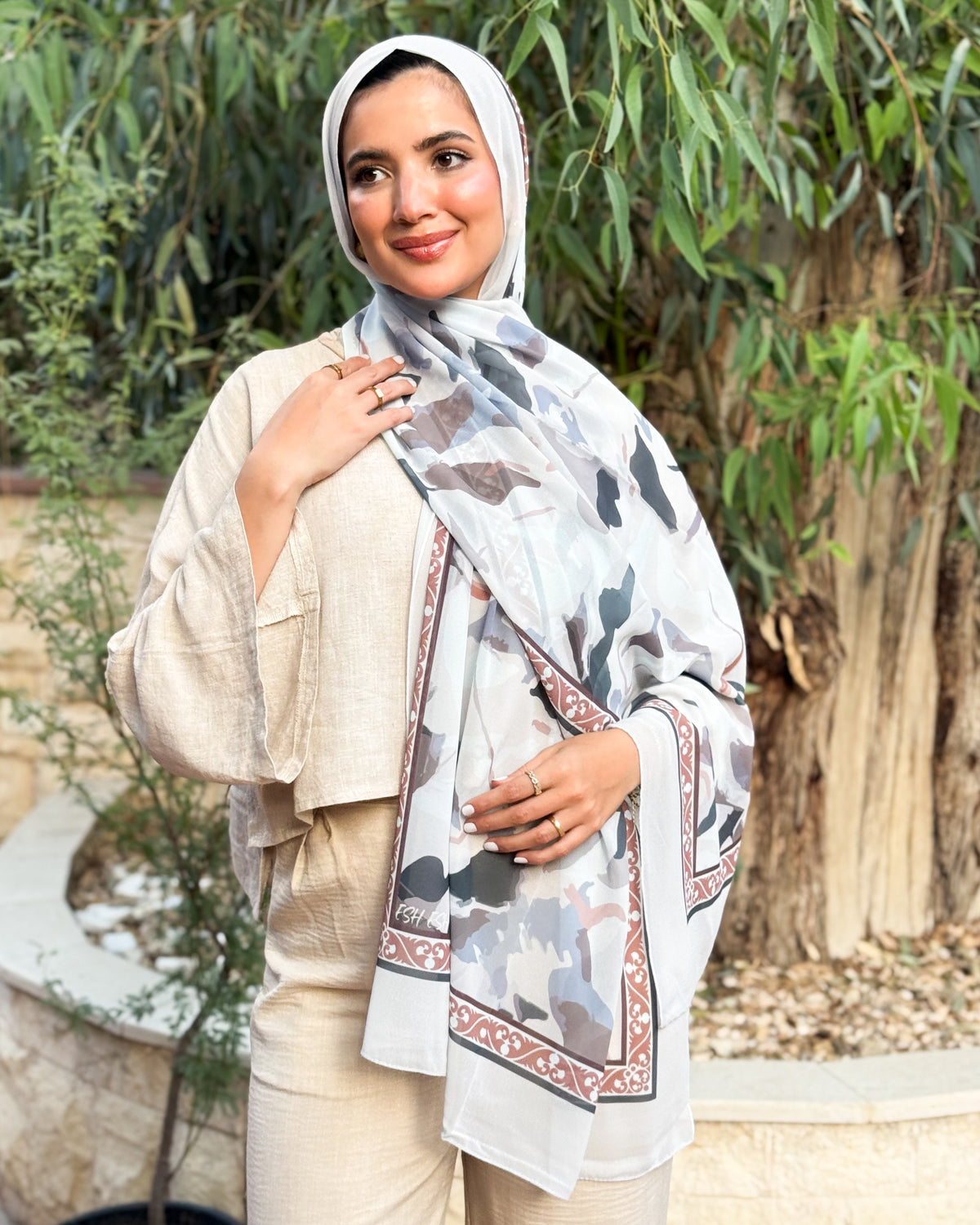 Digital Chiffon Scarf DS4195
