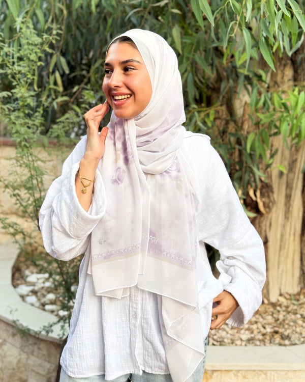 Digital chiffon scarf