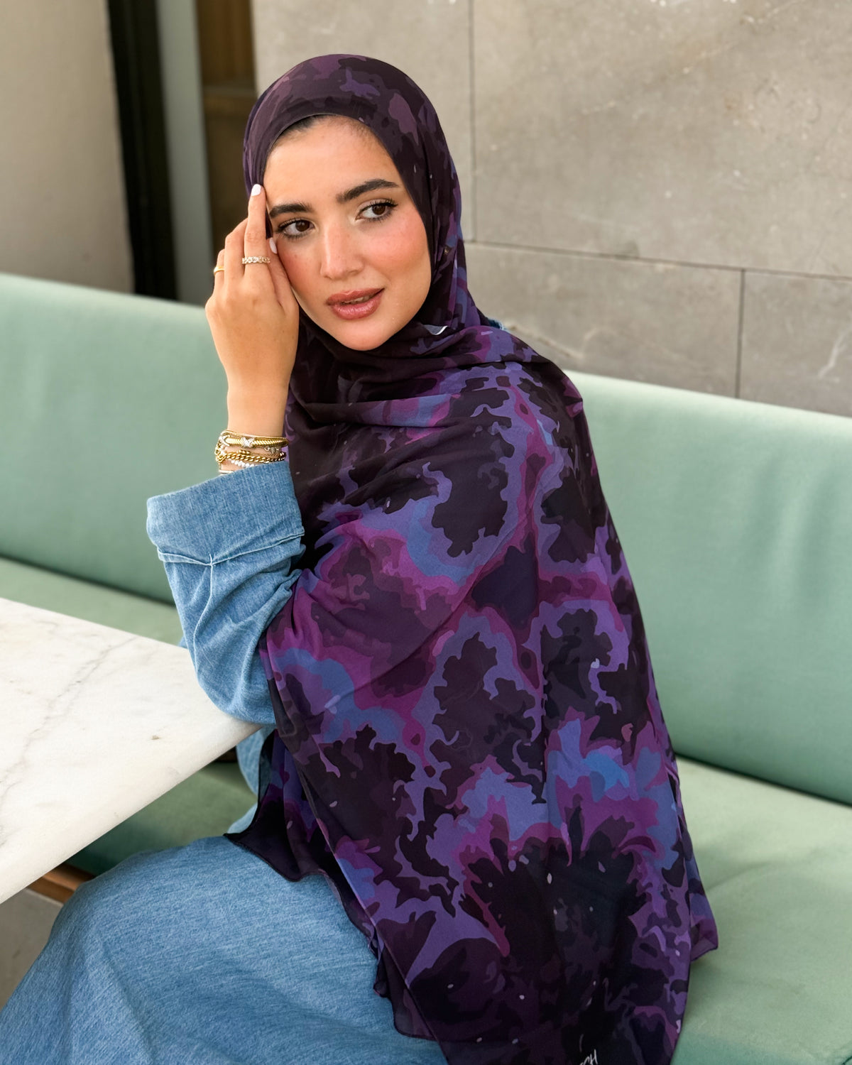 Digital Chiffon Scarf DS4241