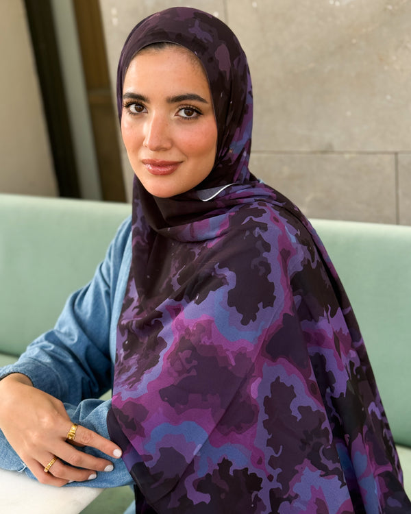 Digital chiffon scarf