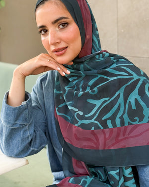 Digital Chiffon Scarf DS4194