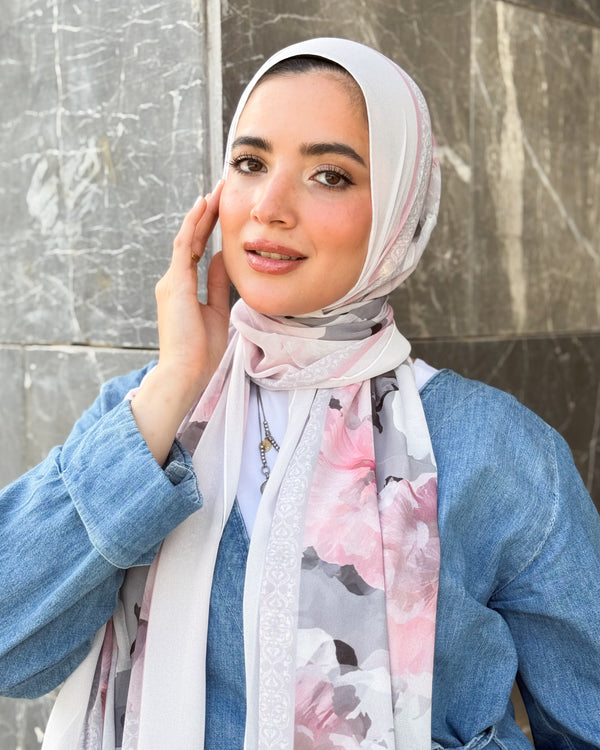 Digital chiffon scarf