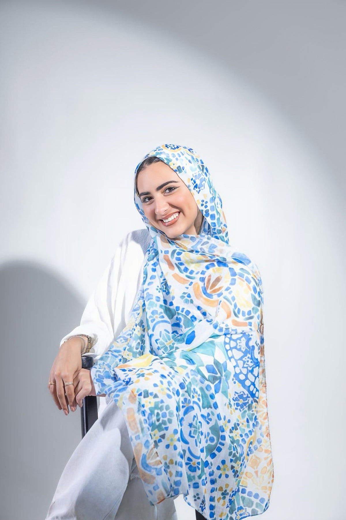 Printed Fluffy Scarf
